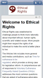 Mobile Screenshot of ethicalrights.com